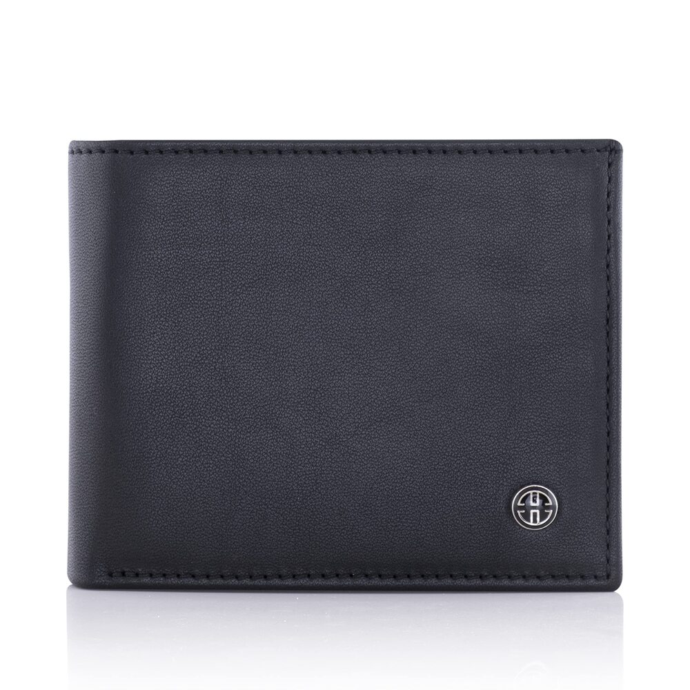 5262 Treviso Wallets Bifold Leather with Coin Pocket Rfid Blocking Black